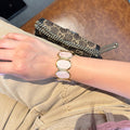pink goldy O bracelet - stainless steel