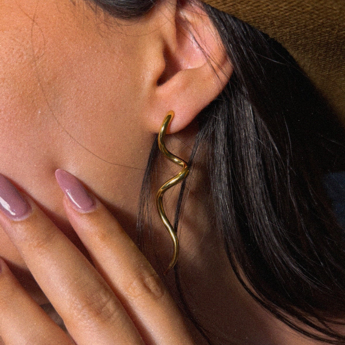 flins earrings - stainless steel