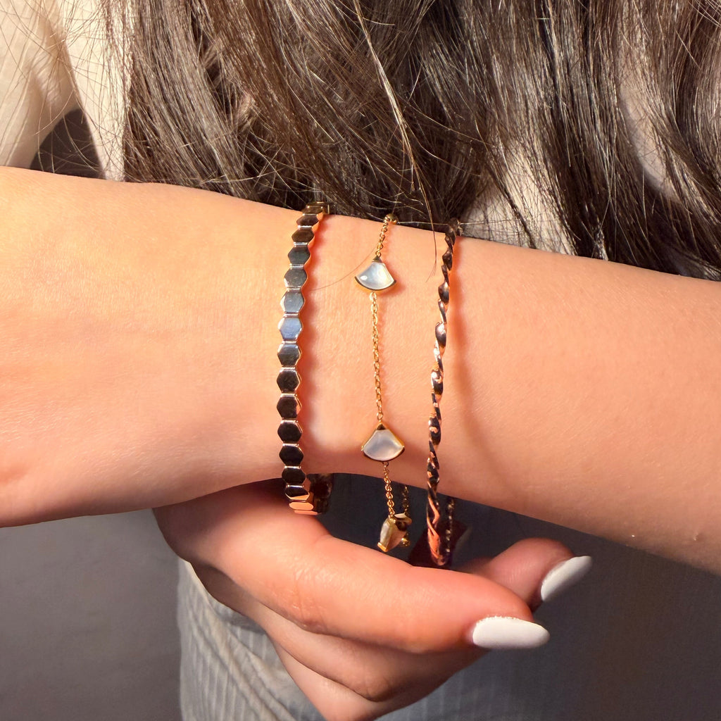 Coffret Le Summer – Bracelets en acier inoxydable or rose
