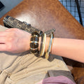 brownni bangles set - resin bangles