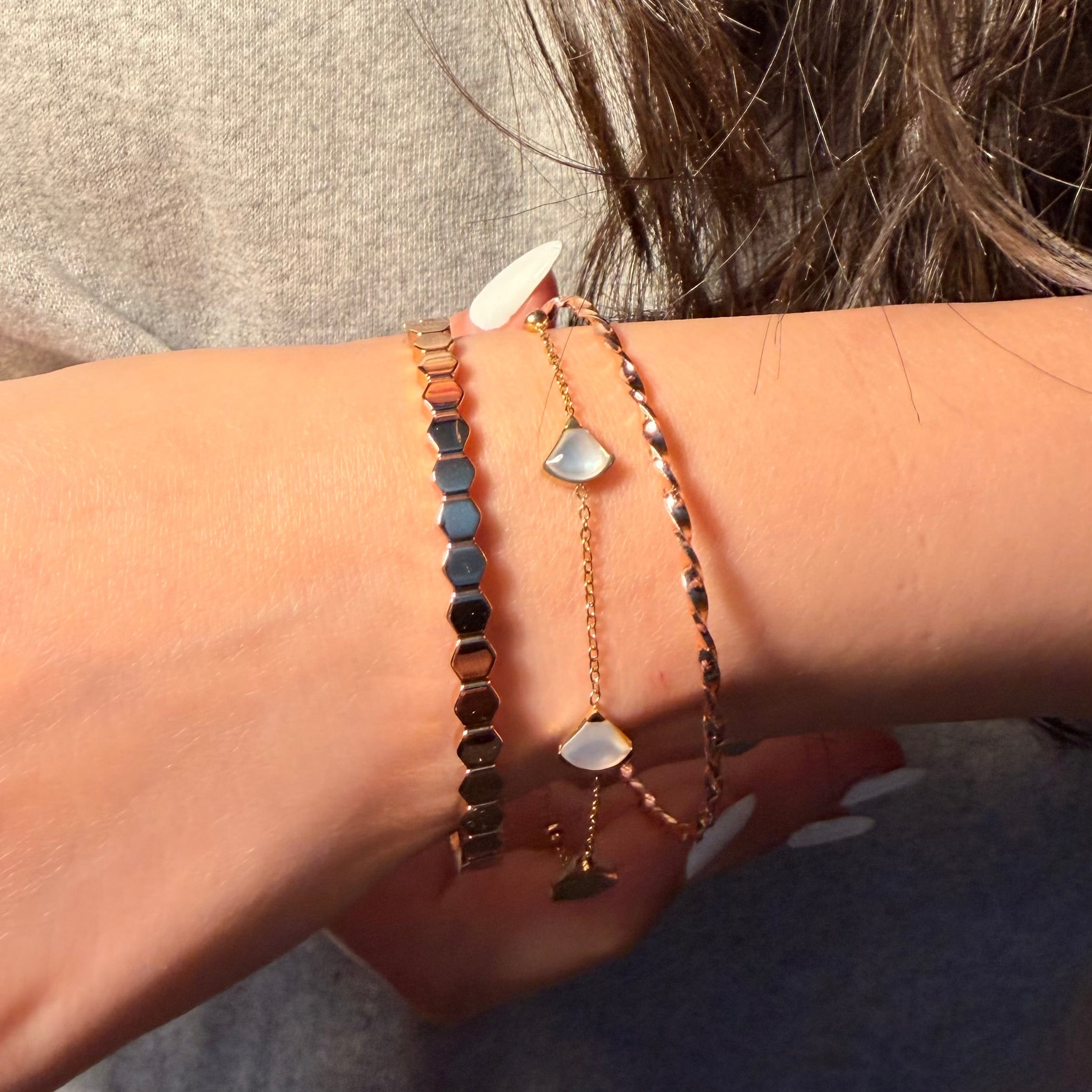 Coffret Le Summer – Bracelets en acier inoxydable or rose