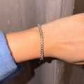 Tennis Cube bracelet - stainless steel