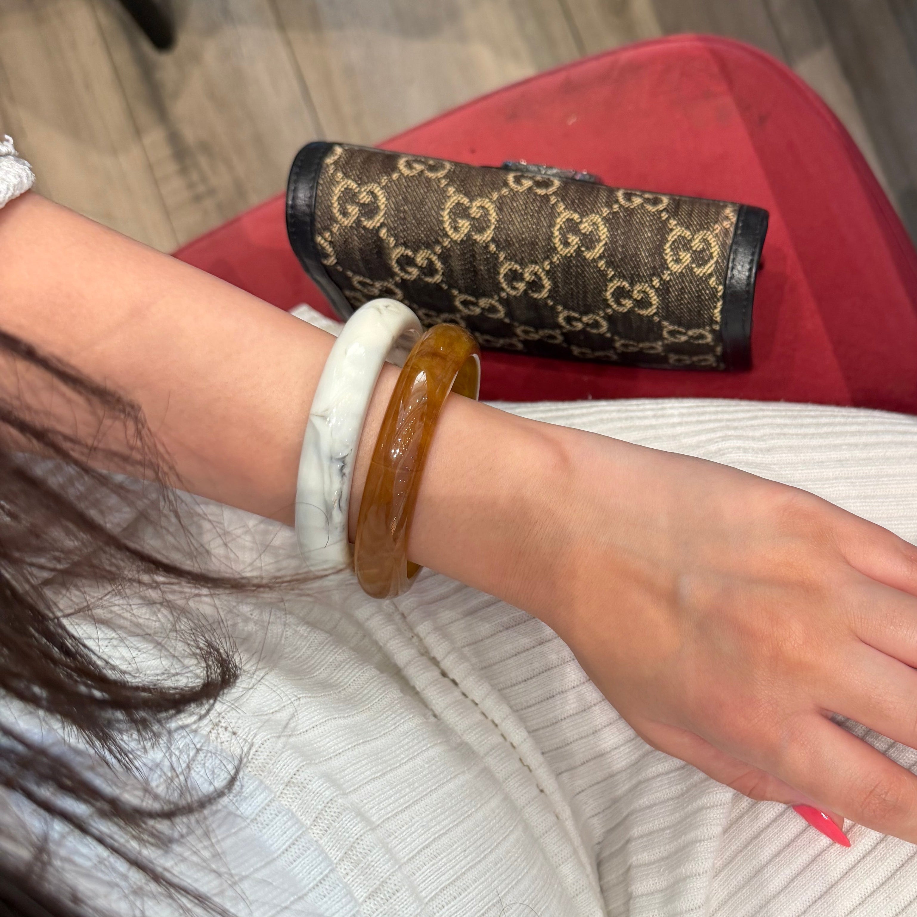 brownyy bangles set - resin bangels