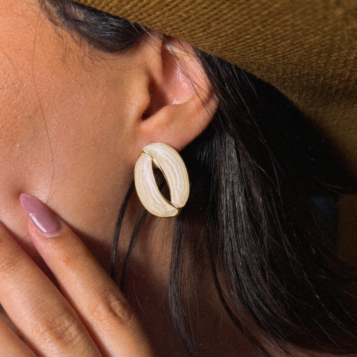 o sharm earrings - stainless steel